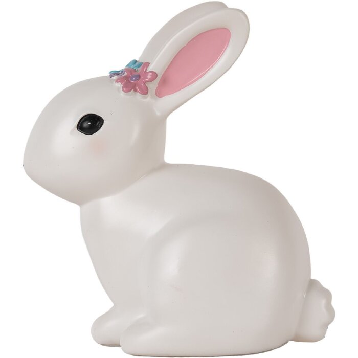 Clayre & Eef Nočné svetielko Králik LED 21x13x22 cm Ružové