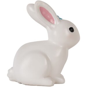 Clayre & Eef Nočné svetielko Králik LED 21x13x22 cm Ružové