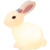 Clayre & Eef Nočné svetielko Králik LED 21x13x22 cm Ružové