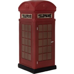 Clayre & Eef Nočné svetlo Telefonná budka LED 10x10x23 cm