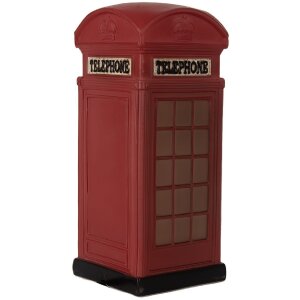 Clayre & Eef Nočné svetlo Telefonná budka LED 10x10x23 cm