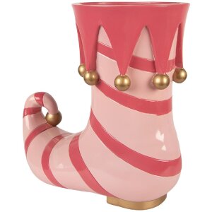 Clayre & Eef Ružový kvetináč 35x17x32 cm