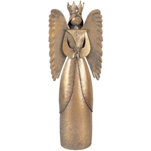 Clayre & Eef 6Y5944 Dekoračný Anjel 17x10x46 cm