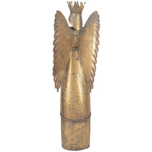 Clayre & Eef Dekoračný Anjel 20x16x52 cm Hnedý