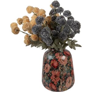 Clayre & Eef 66384 Dekoračná váza ružovo-zelená 21x25 cm