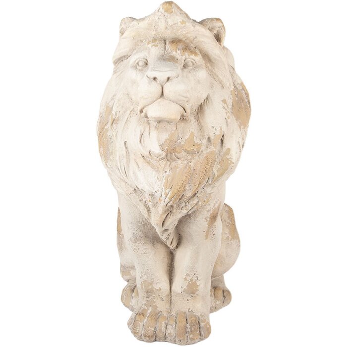 Clayre & Eef Dekoratívny Lev 50x30x62 cm Béžovo-Hnedý