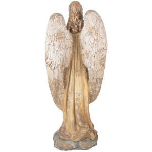 Clayre & Eef Dekoračná Soška Anjela 28x22x71 cm