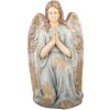 Clayre & Eef Dekoračný Anjel 34x36x55 cm Béžovo-Modrý