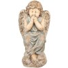 Clayre & Eef Dekorácia Anjel 32x23x56 cm Béžovo-šedá