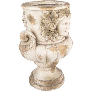 Clayre & Eef Dekoračný kvetináč 36x38x50 cm béžovo-hnedý