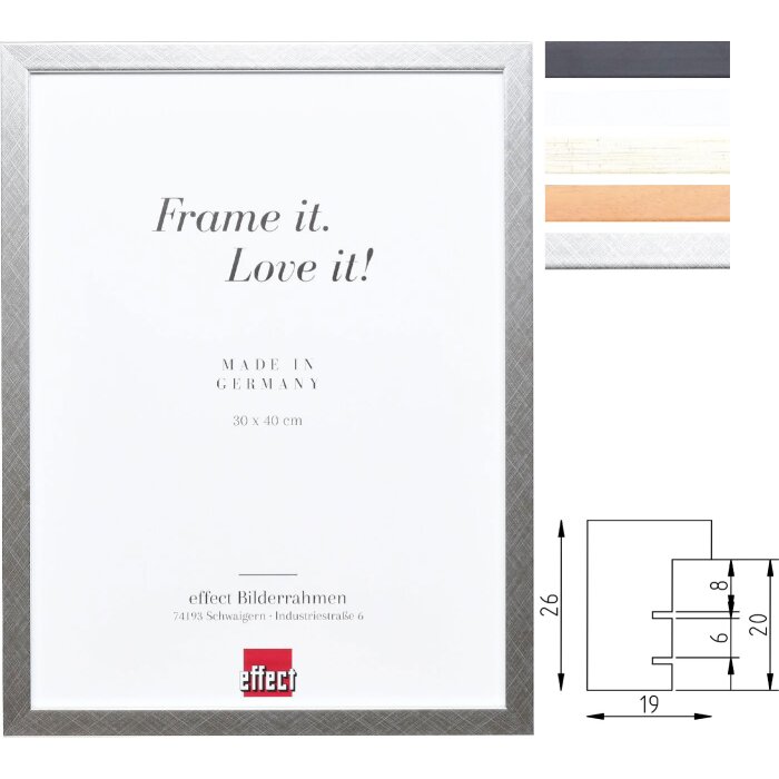 Effect Drevený fotorámik Profil 58 – Masív, Viac Veľkostí