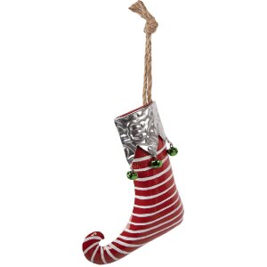 Clayre & Eef 6Y5927 Vianočný pančuch 21x4x26 cm