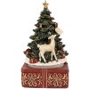 Clayre & Eef Vianočná hudobná skrinka Stromček 11x19 cm