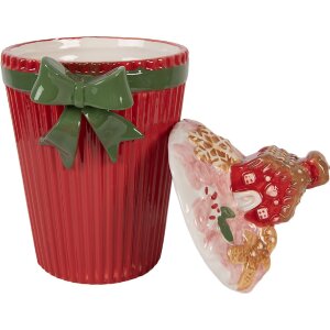 Clayre & Eef Zásobník s vekom 16x14x27 cm