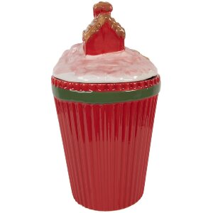 Clayre & Eef Zásobník s vekom 16x14x27 cm