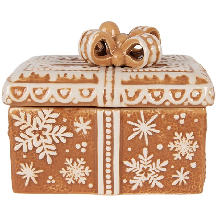 Clayre & Eef Zásobník s vekom 19x13x16 cm