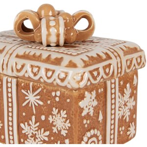 Clayre & Eef Zásobník s vekom 19x13x16 cm