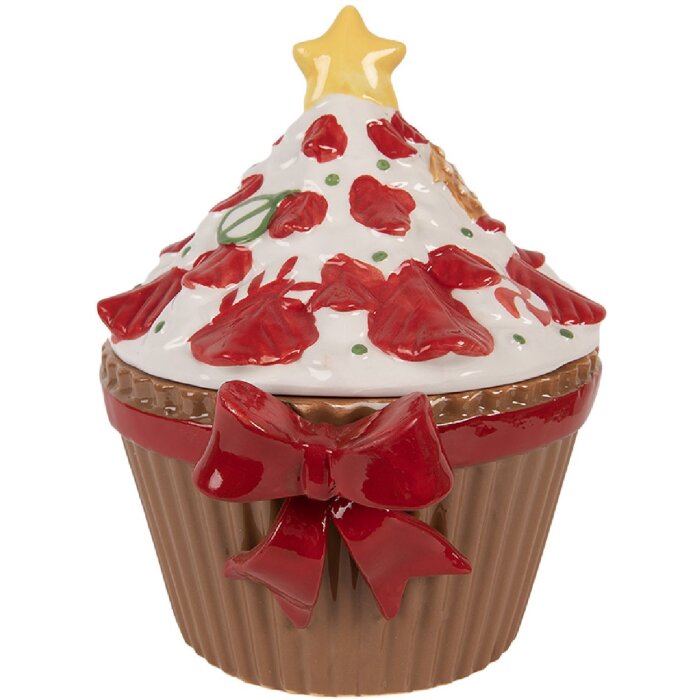 Clayre & Eef Zásobník s vekom 18x16x20 cm