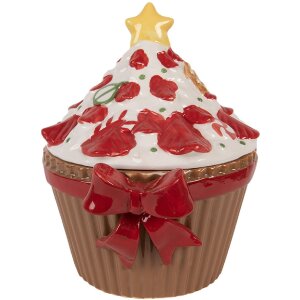 Clayre & Eef Zásobník s vekom 18x16x20 cm