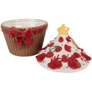 Clayre & Eef Zásobník s vekom 18x16x20 cm