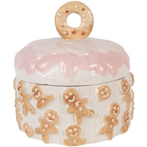 Clayre & Eef Zásobník s vekom 18x18 cm...