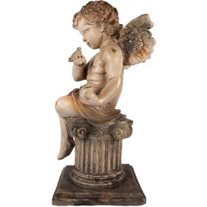 Clayre & Eef Anjel Dekorácia 30x30x60 cm Béžová