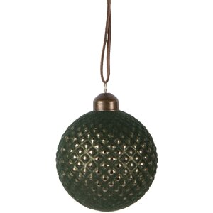 Clayre & Eef 6GL5126 Christbaumkugel Ø 8x9 cm...