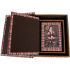 Clayre & Eef Krabičky v tvare knihy – 3ks Hnedá/Červená