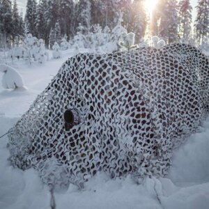 Buteo Photo Gear 3D Kamufláž Sneh 2,4x3 m