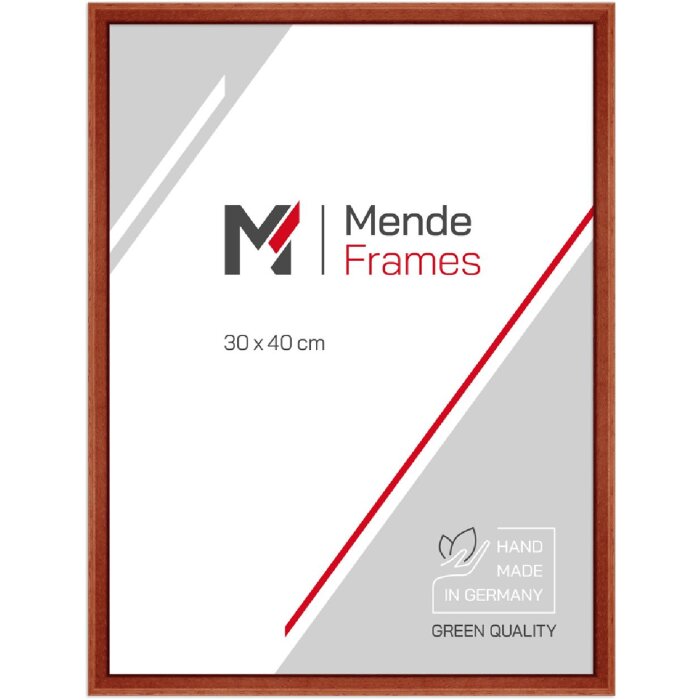 MendeFrames Drejteľ z mahagonového dreva 30x30 cm s antireflexným sklom