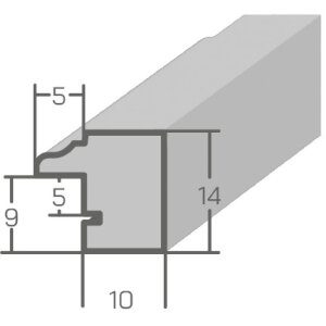 MendeFrames Drevený fotorámik H007 Orech s pozláteným okrajom