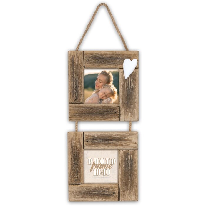 ZEP fotorámik Essence pre 2 fotky 10x10 cm - Hnedý