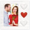 ZEP Drevený fotorámik Adele 10x15 cm Srdcia