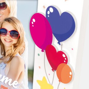 ZEP Drevený fotorámik KATE 10x15 cm s farebnými balónikmi