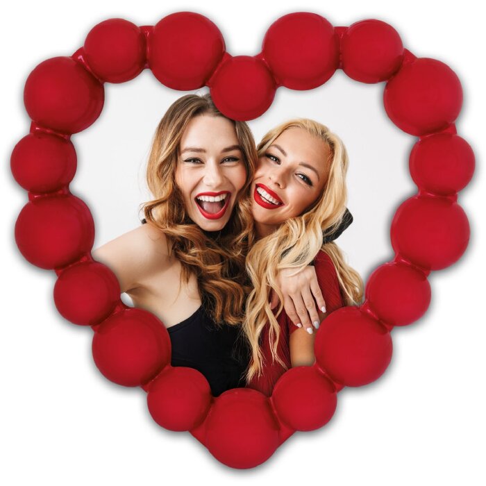 ZEP Jodie 13x13 cm červený srdcový fotorámik