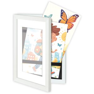 ZEP Drevený fotorámik London biely DIN A4,...