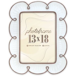 ZEP Fotorámik Nuvola 10x15/13x18 Kvetinový biely/hnedý