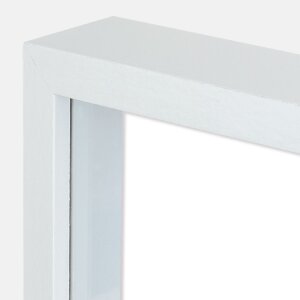 ZEP Drevený fotorámik Alice – biely/prírodný 30x30/40 cm