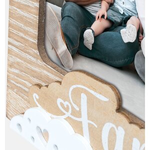 ZEP Dreťový fotorámik Tudor „Familia“ hnedý, 13x18 cm alebo 15x20 cm