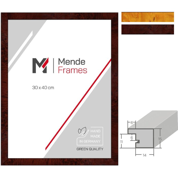 MendeFrames H14C Fotorámik z masívu s koreňovou dekoráciou