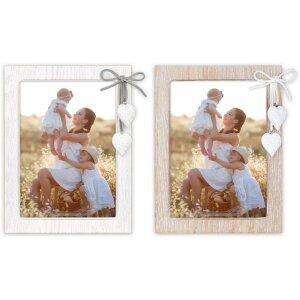 ZEP Drevený fotorámik Ellen so srdiečkom -...