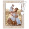 ZEP Drevený fotorámik Ellen so srdiečkom - Biela/Prírodná (10x15/13x18/15x20 cm)