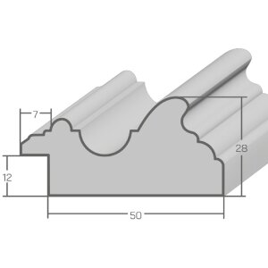 MendeFrames H017 Nástenné zrkadlo Orech pozlátený okraj 42x59,4 cm