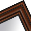 MendeFrames H017 Nástenné zrkadlo Orech/Pozlátené Masívne Drevo