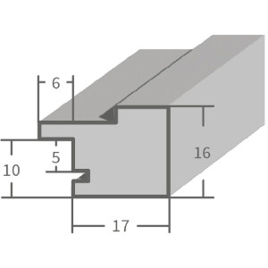 MendeFrames H025 drevený fotorámik biely 20x25 cm s normálnym skлом