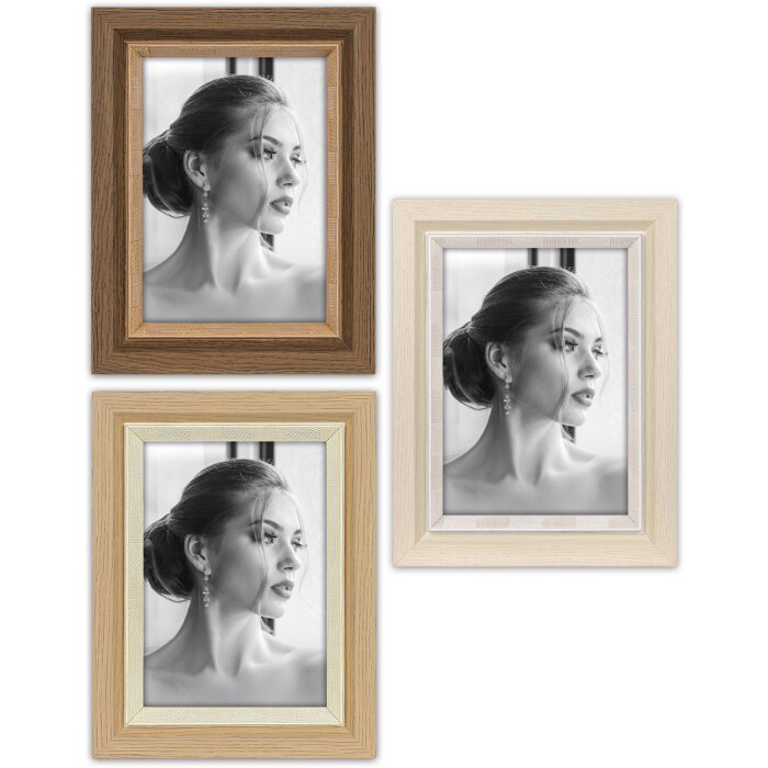ZEP Fotorámik Sydney 10x15/13x18/15x20 - Hnedý/Prírodný/Biely