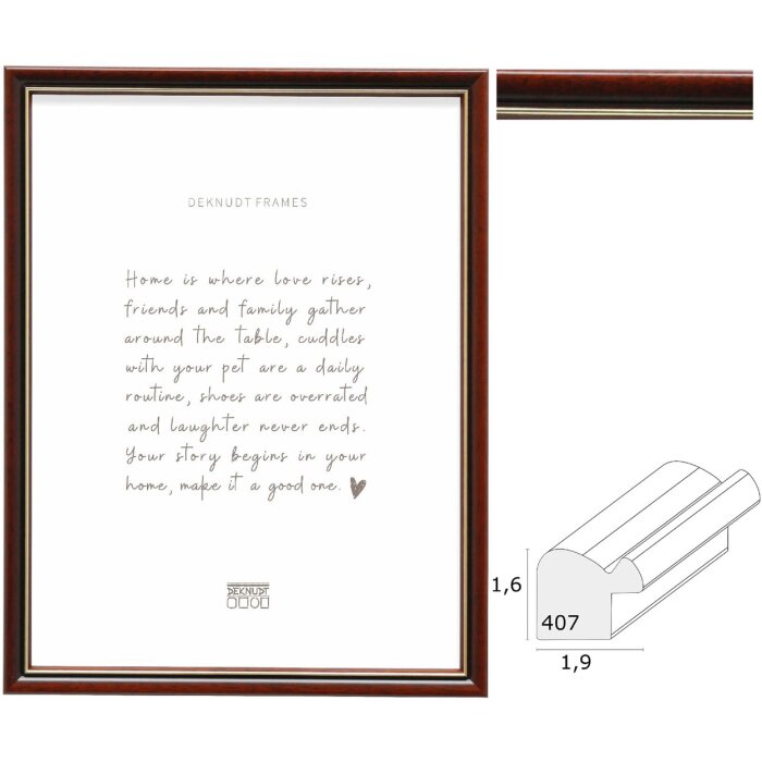 Deknudt S407H2 Drevený fotorámik Hnedý - rôzne formáty