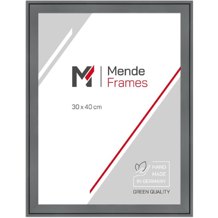 MendeFrames drevený rám H120 sivý 20x28 cm s umelým sklom