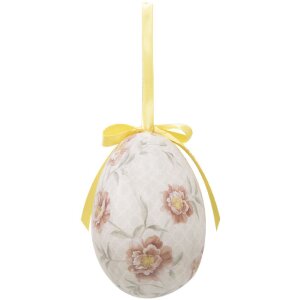 Clayre & Eef 65908 Dekoračný závesný set vajec 6ks 7x10 cm