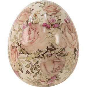 Clayre & Eef 6CE1415S Dekoration Ei Ø 7x9 cm...